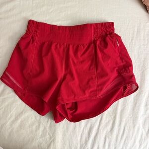 Red Lululemon Shorts